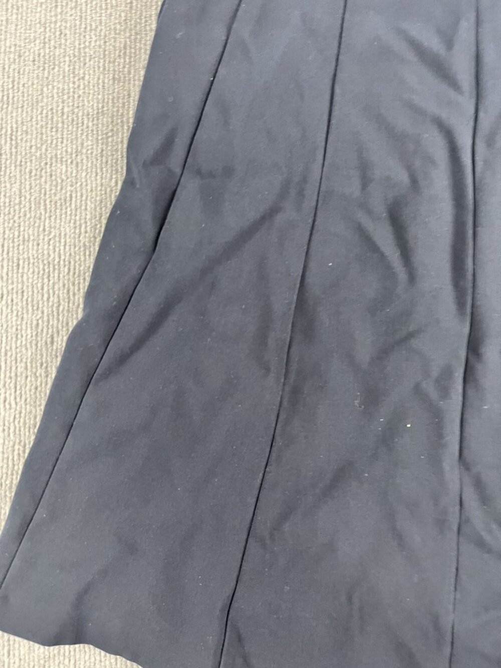 Ann Taylor LOFT Two-Tone Sleeveless A-Line Dress Navy & Gray Size 10 Back Zipper - Picture 7 of 11